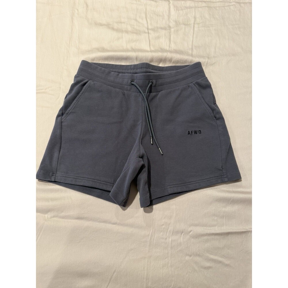 Women’s Alpha Forward Cotton Shorts High Waist with Pockets Charcoal Gray Size M